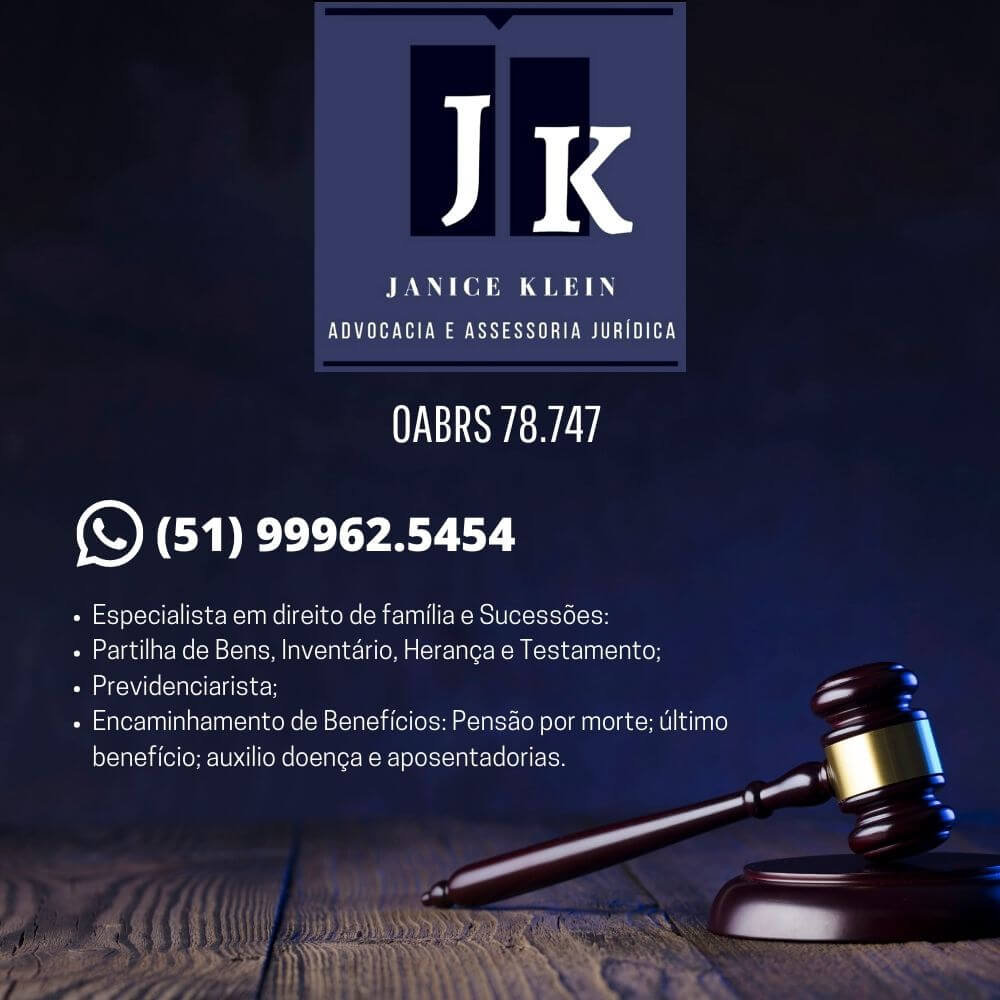 No momento, você está visualizando Janice Klein , Assessoria jurídica